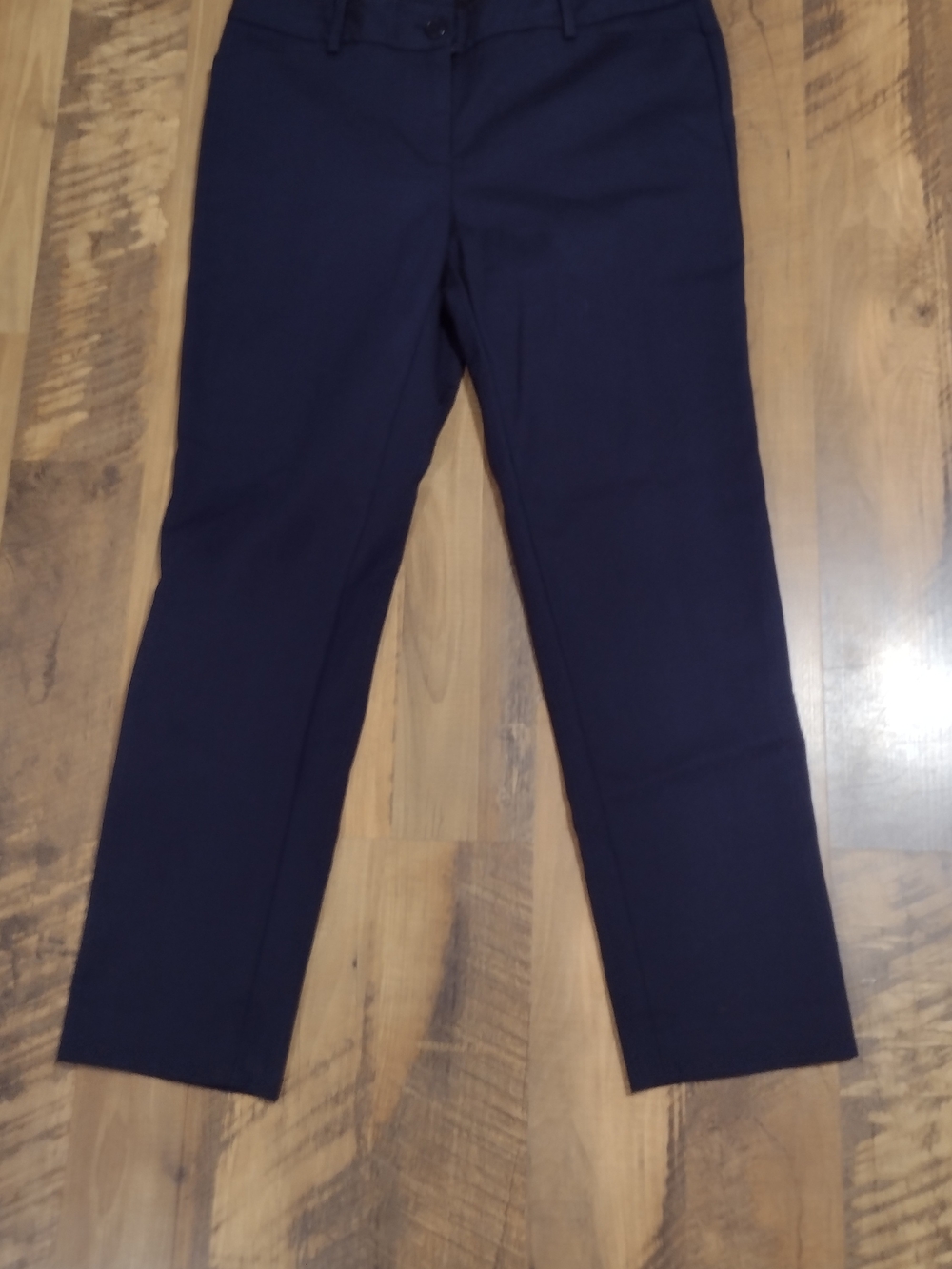 Talbots Hampshire Ankle Size 4 Petite Navy Stretch Dress Pants